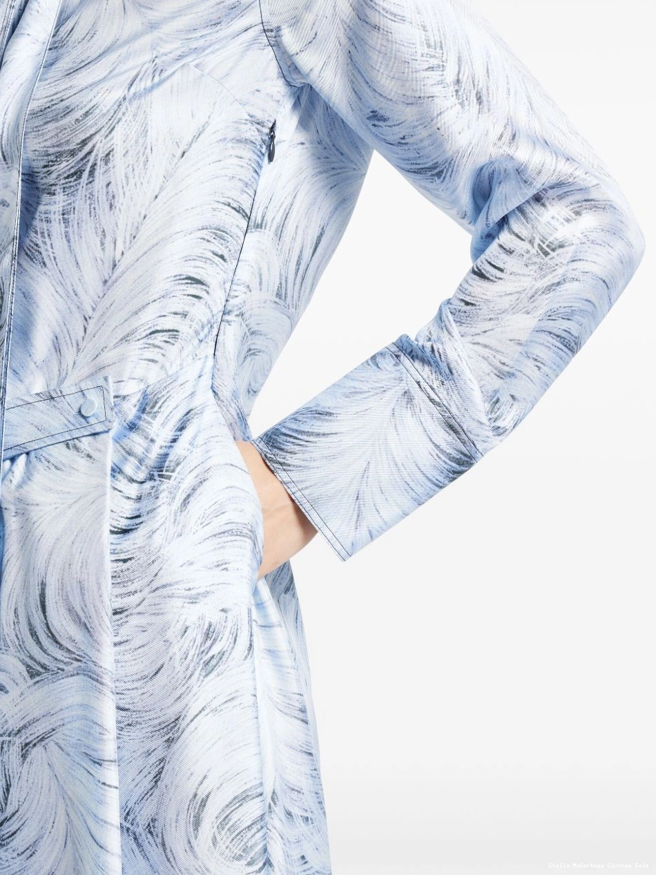 Affordable midi McCartney dress Women feather-print Stella 0401